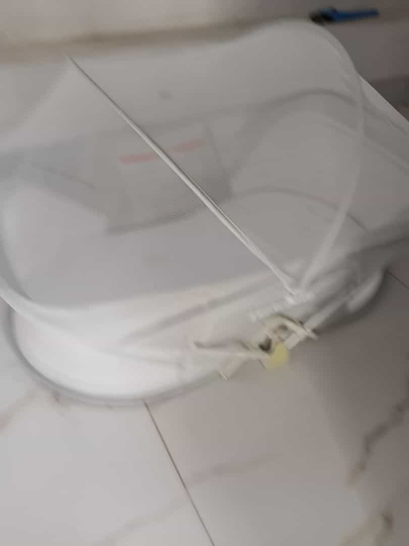 White Portable Baby Bassinet with Mosquito Net
