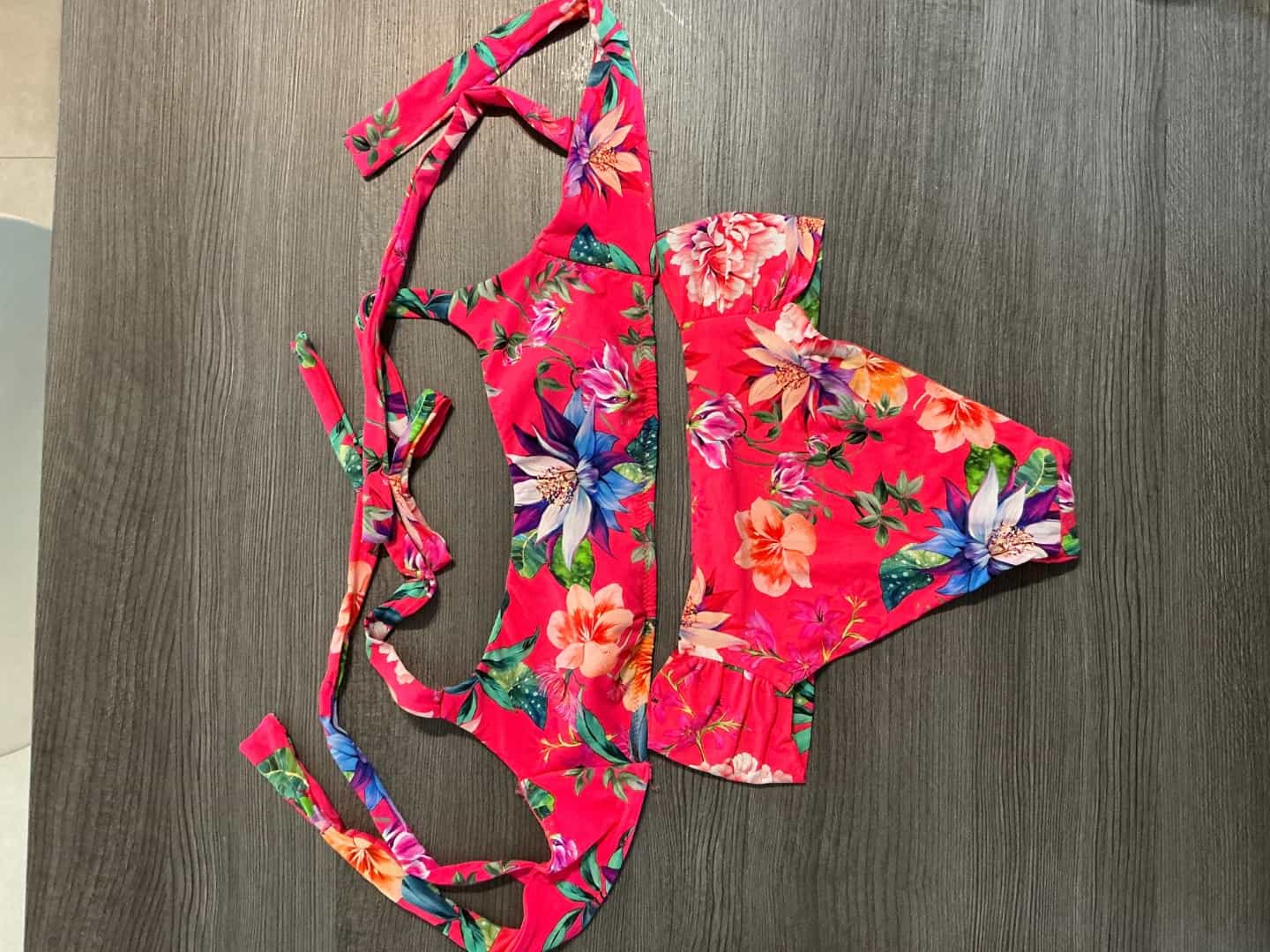 Women's Pink Floral Bikini Set