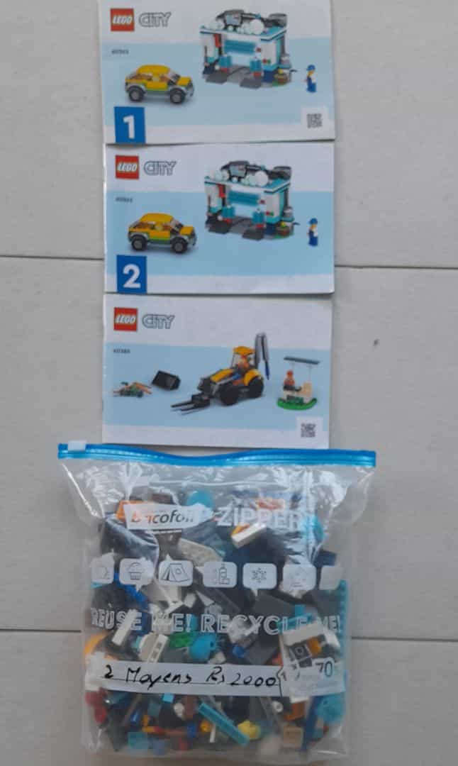 LEGO City 60320 Car Wash & 60323 Construction Loader 2 Sets
