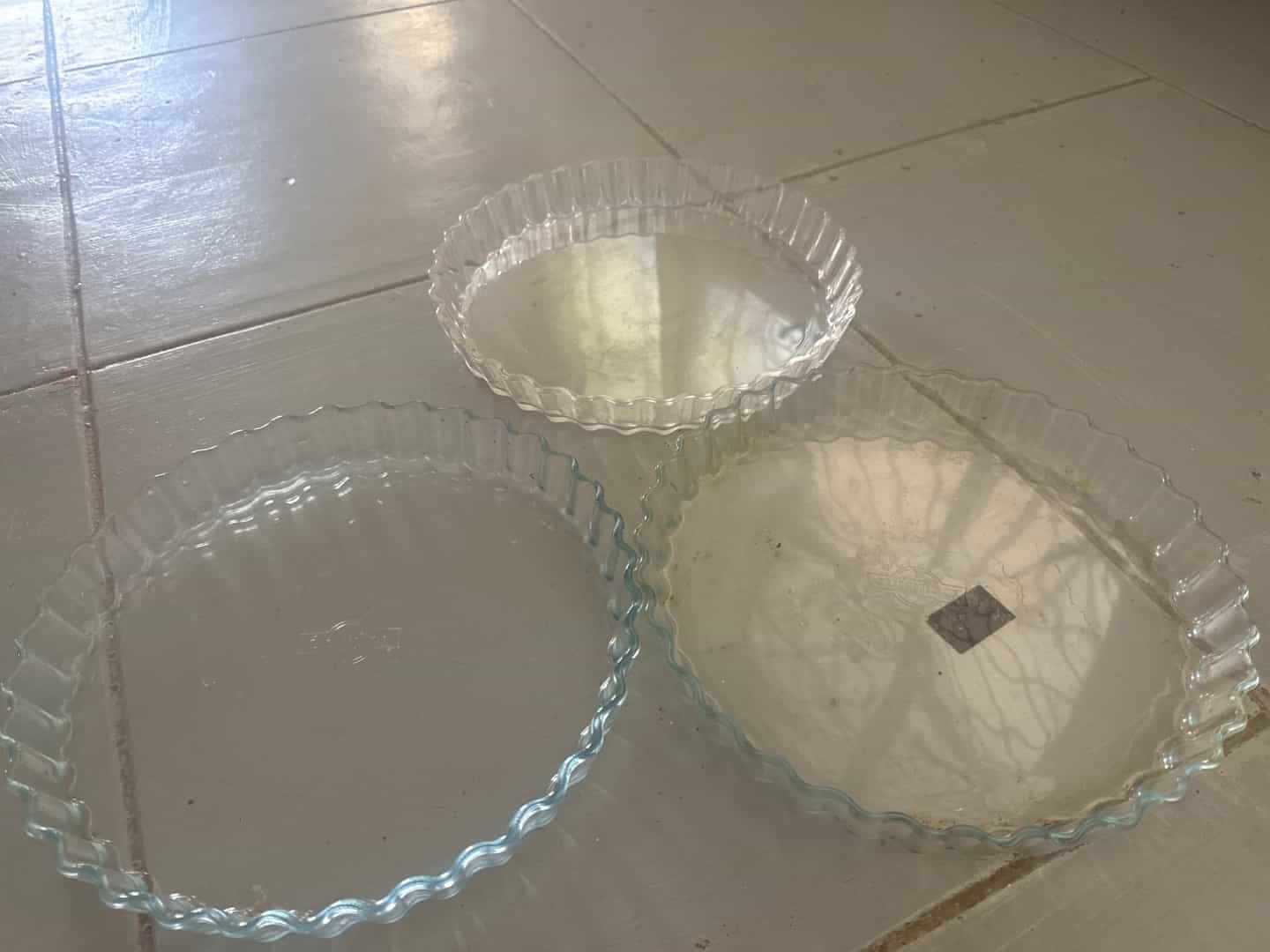Arcopal Glass Tart Dishes Set of 3
