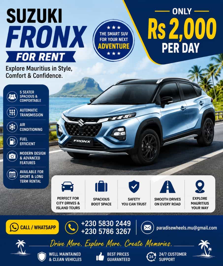 Suzuki Fronx SUV for Rent