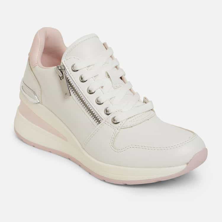 ALDO Adwiwiah White Pink Sneakers Size 41
