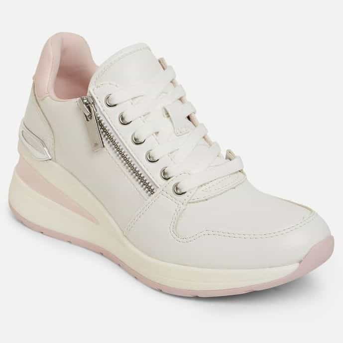 ALDO Adwiwiah White Pink Sneakers Size 41