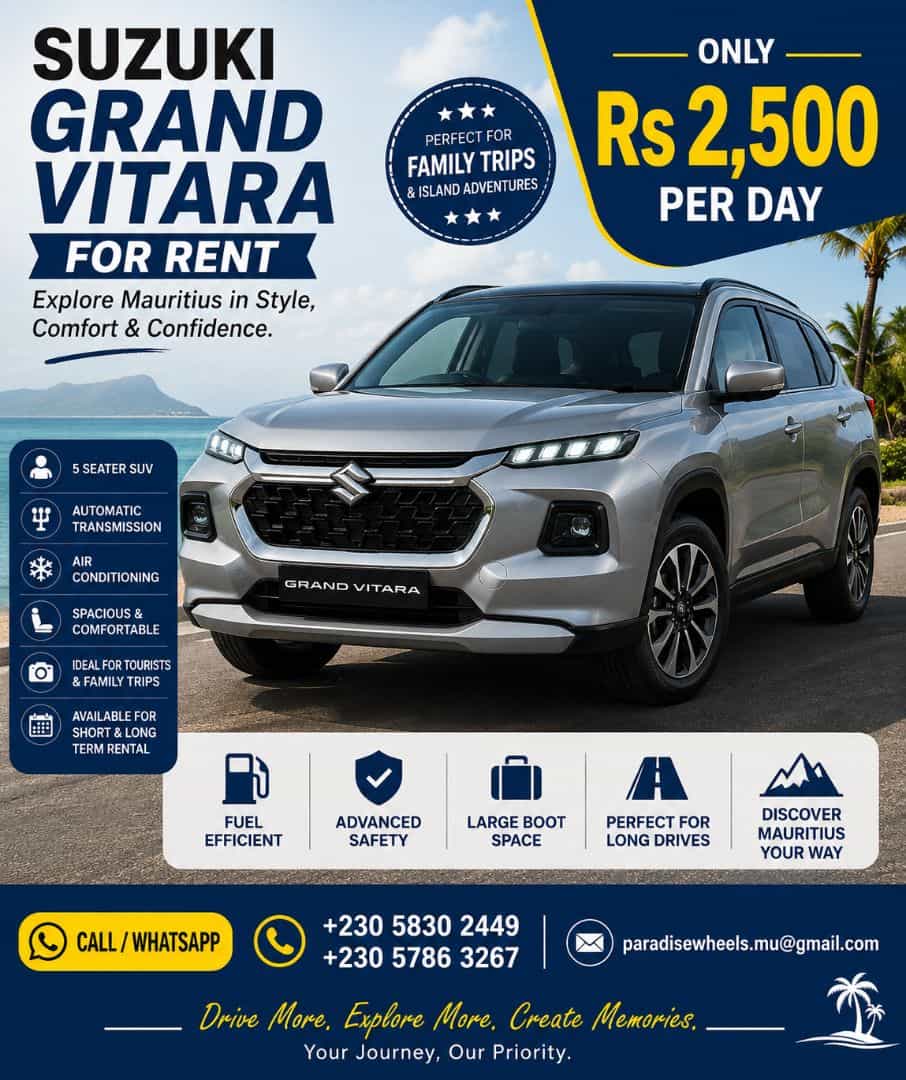 Suzuki Grand Vitara SUV for Rent