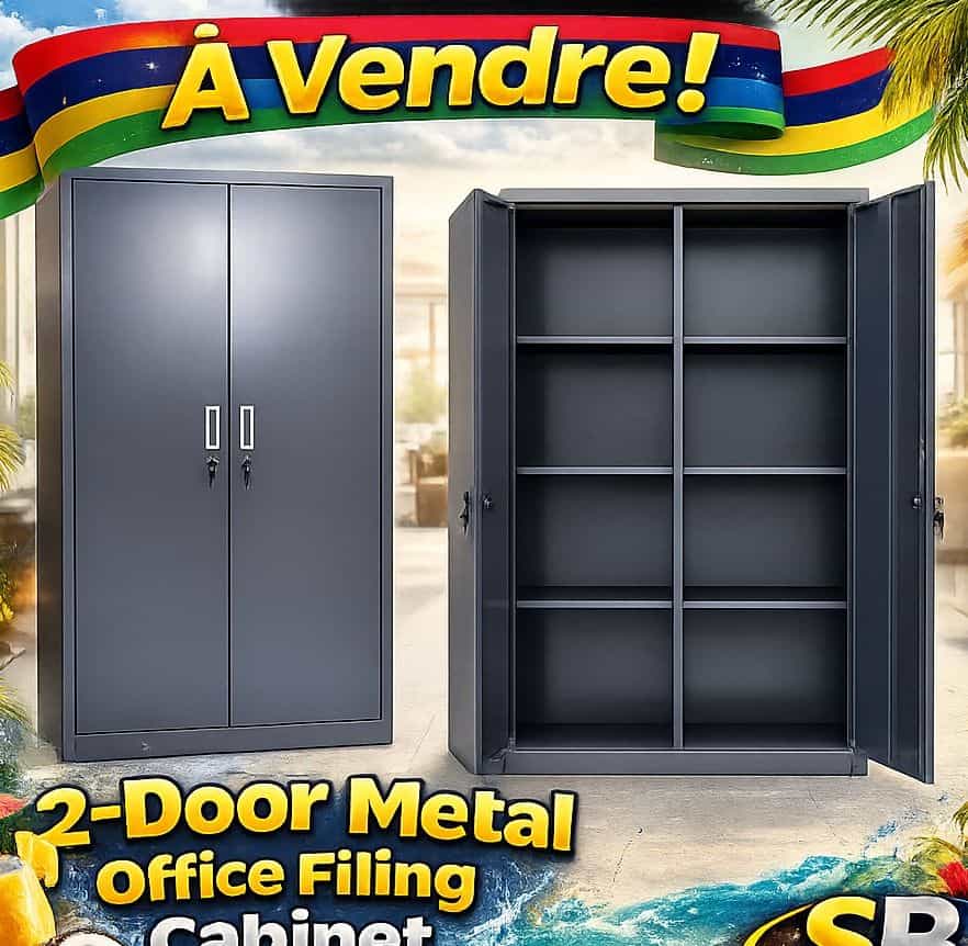 2-Door Metal Office Filing Cabinet