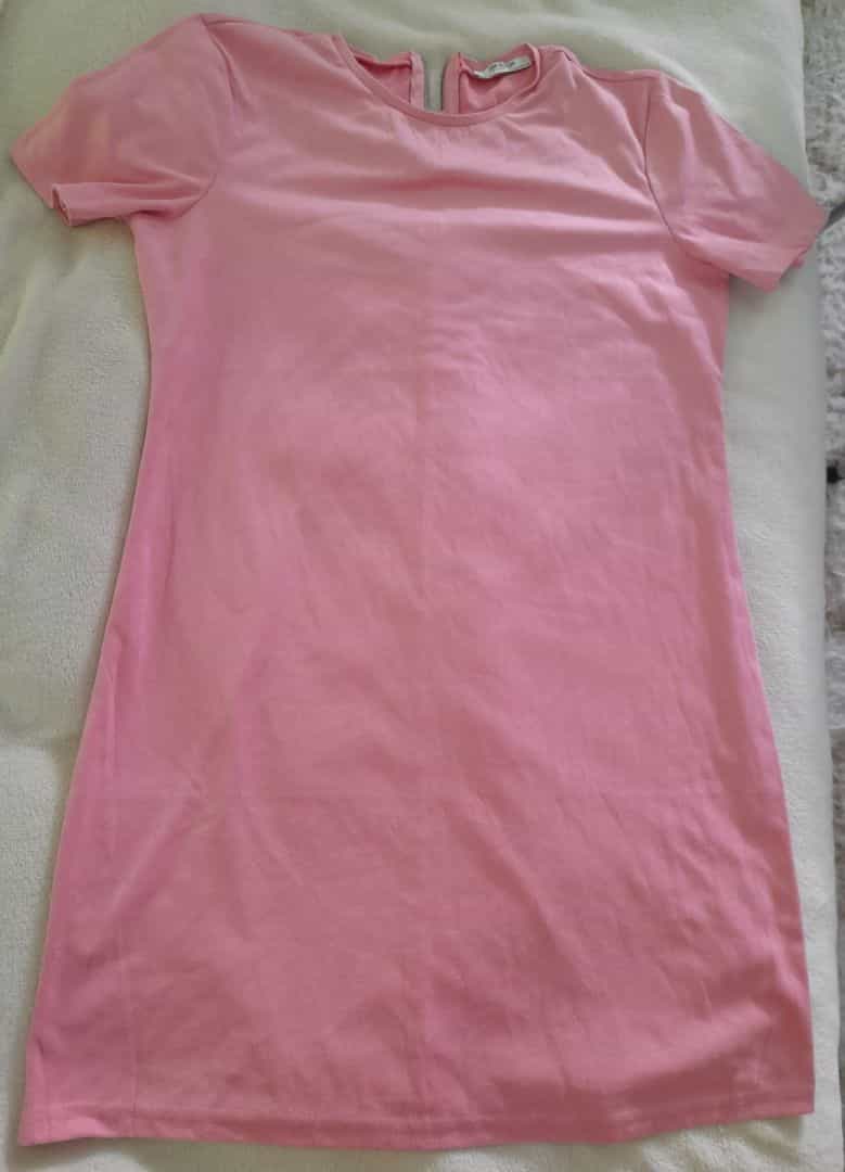 Robe Zara Rose Manches Courtes Taille M