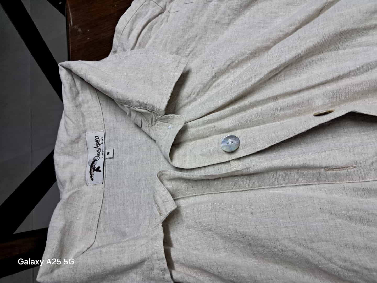 Combishort en lin Out of Africa beige taille M