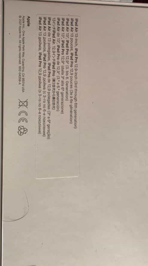 Apple iPad Pro 12.9-inch (3rd to 6th Gen) Accessory Box