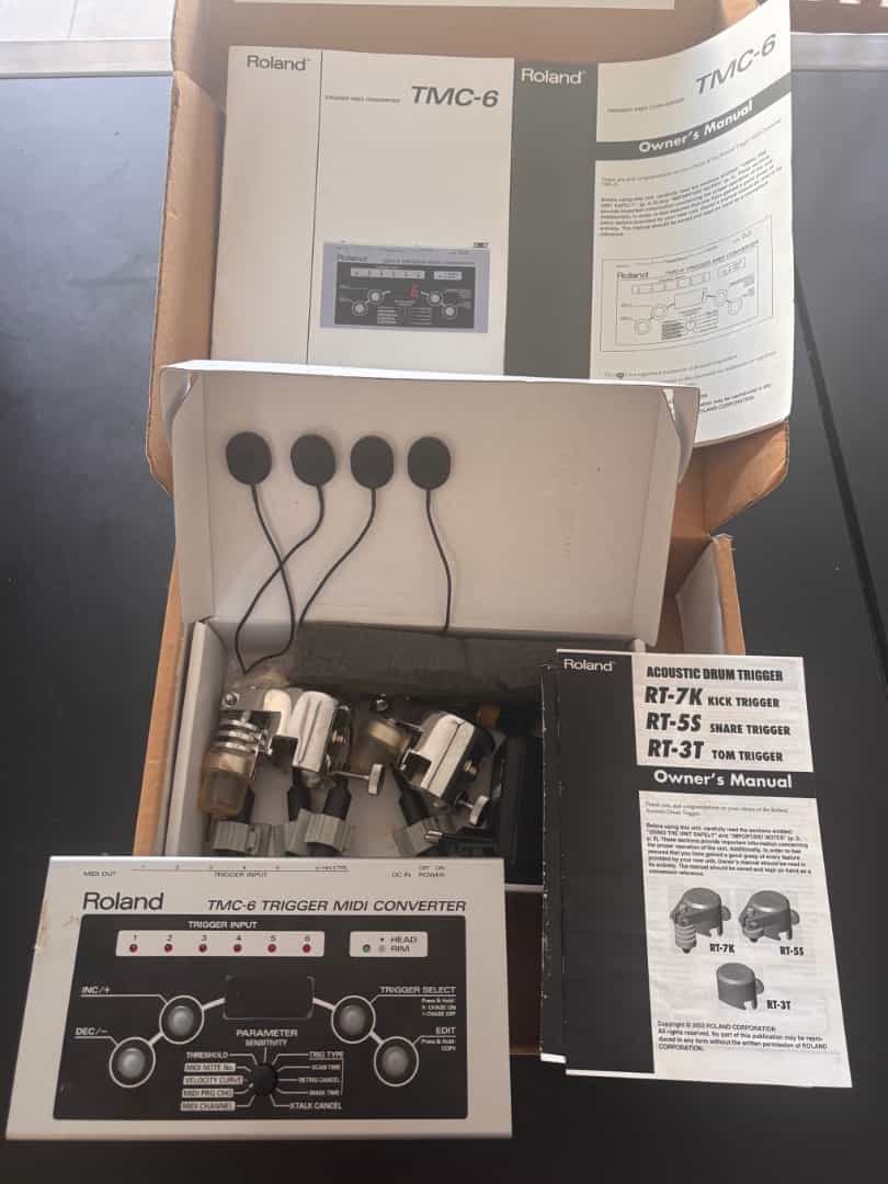 Roland TMC-6 MIDI Converter + Drum Triggers Set