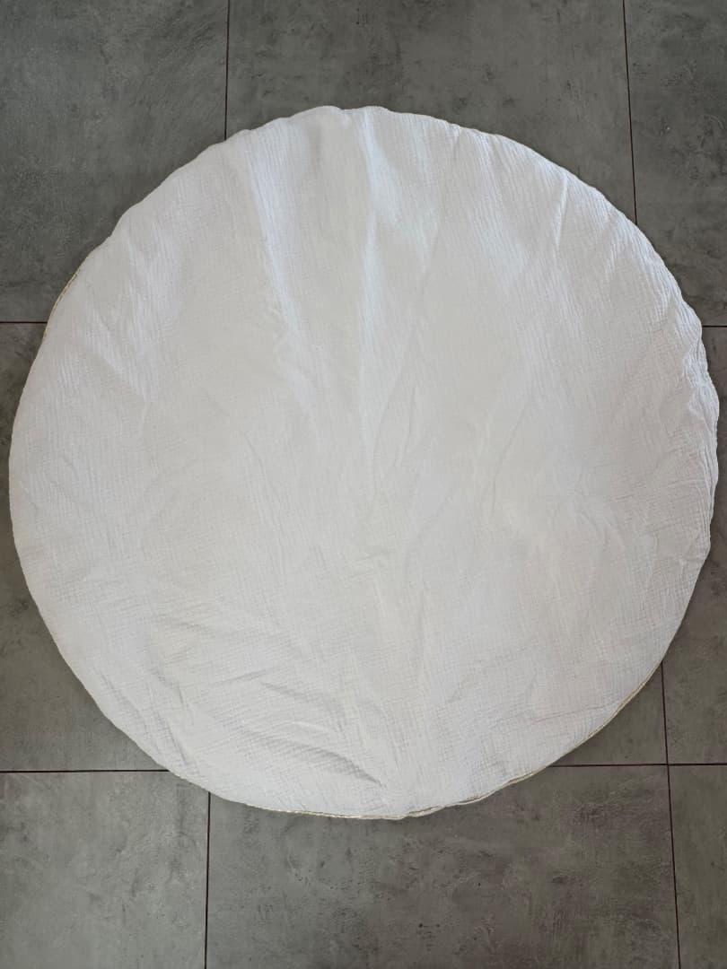 Cyrillus Cotton Gauze Removable Padded Play Mat 92cm Diameter - Image 1 of 4