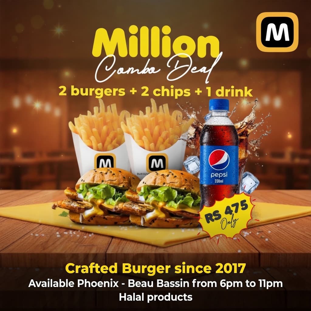 Million Burger Combo Deal - Image 1 of 1