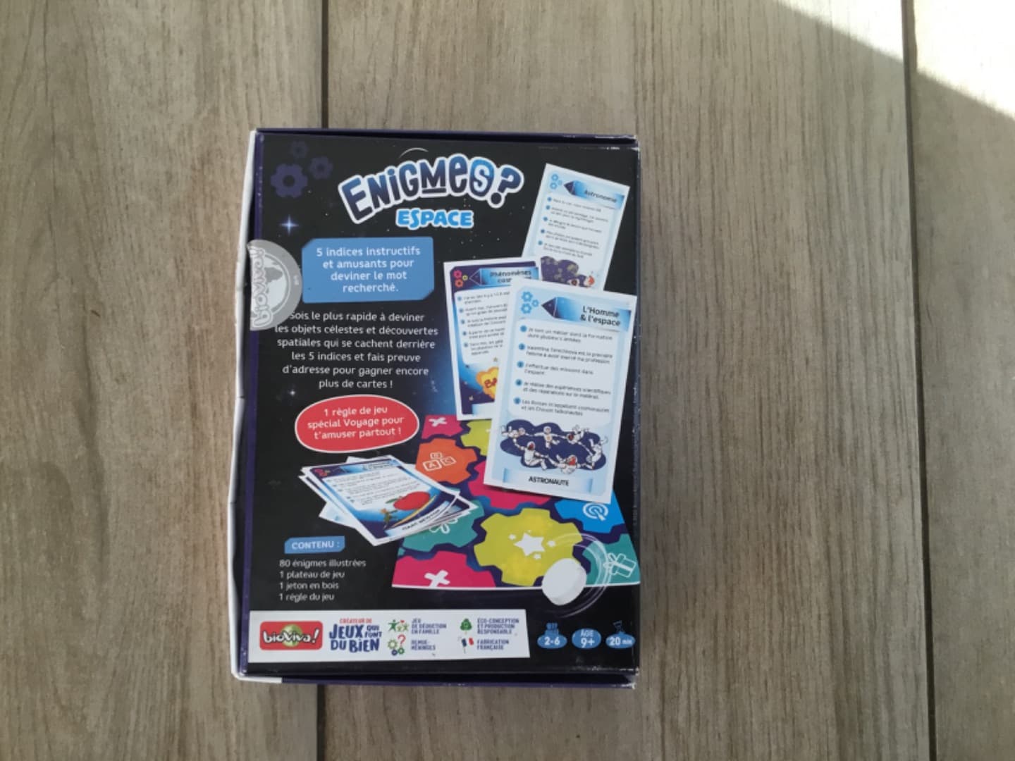Bioviva Enigmes Espace Card Game thumbnail 2