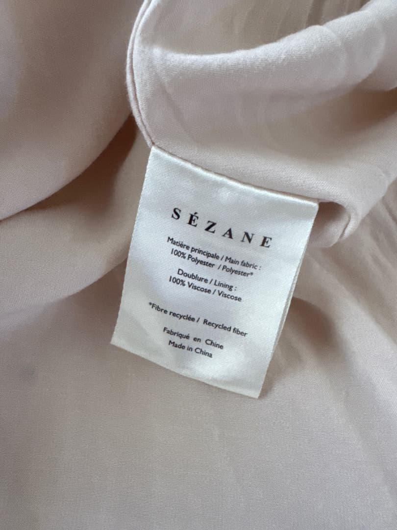 Sezane Powder Pink Polka Dot Dress Size 38 thumbnail 6