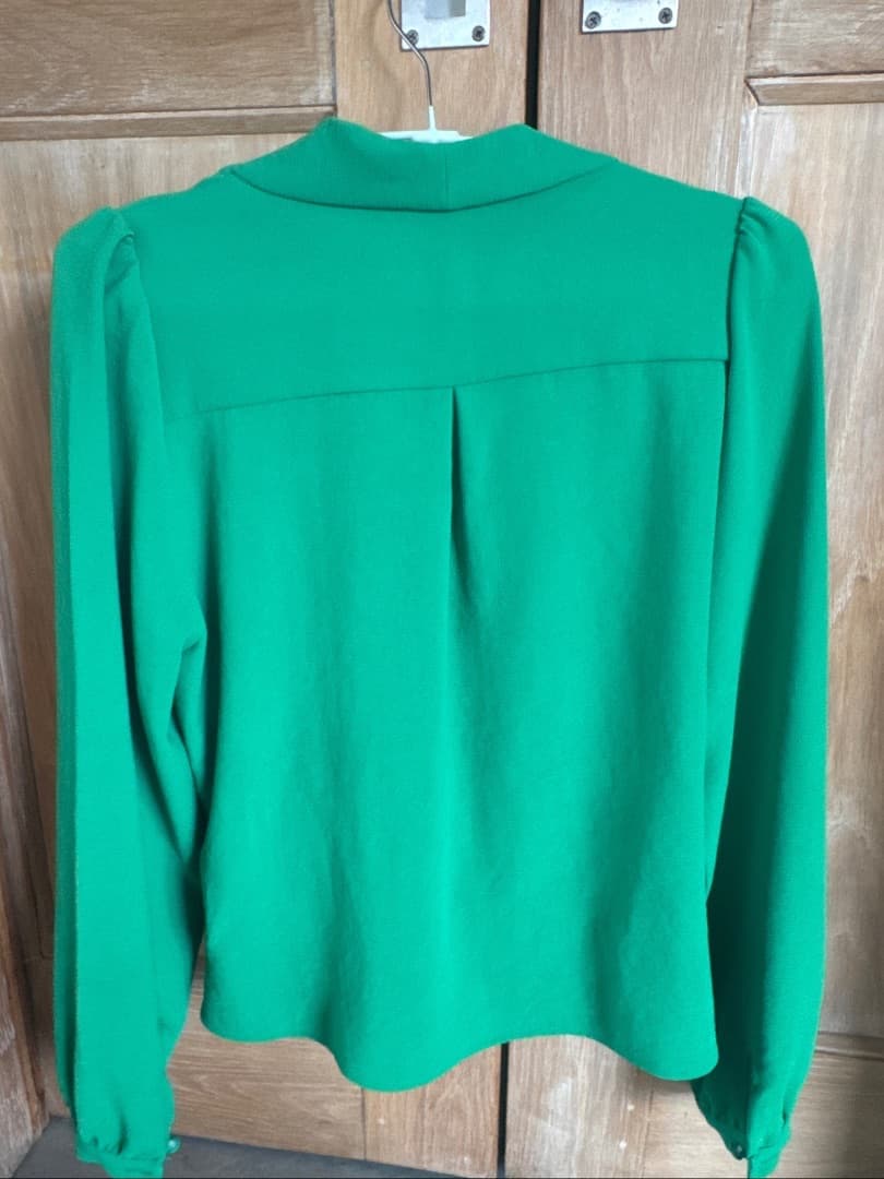 Sézane Abelia Green Blouse Size 38 thumbnail 3
