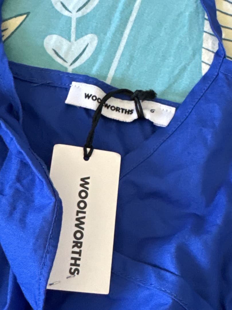 Woolworths Blue Spaghetti Strap Top thumbnail 3