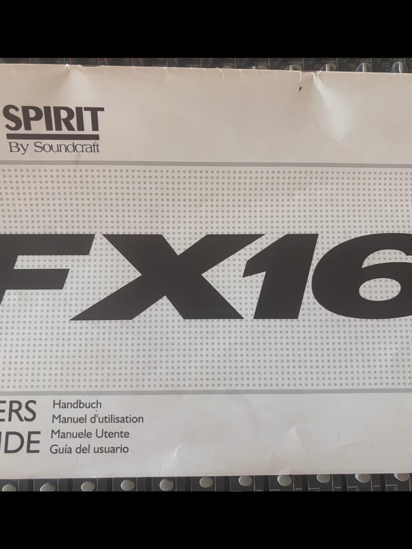 Spirit FX16 Mixing Console by Soundcraft thumbnail 2