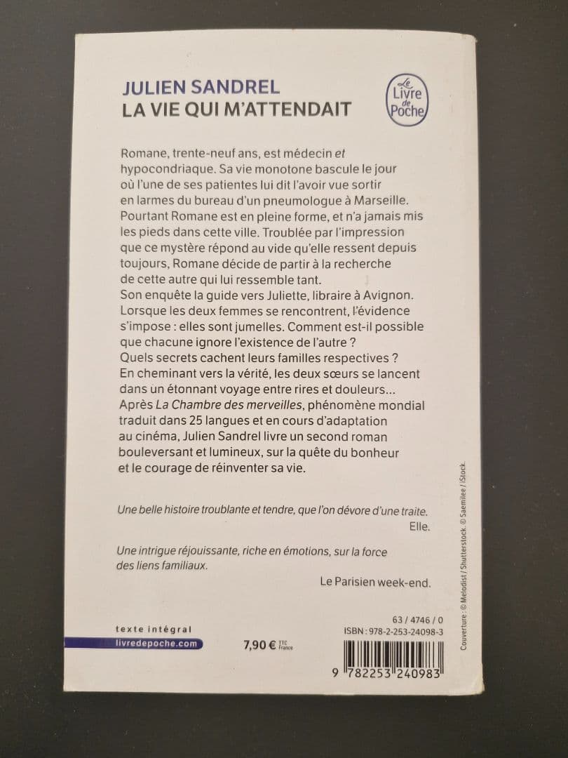 La vie qui m'attendait - Julien Sandrel (Le Livre de Poche) thumbnail 2