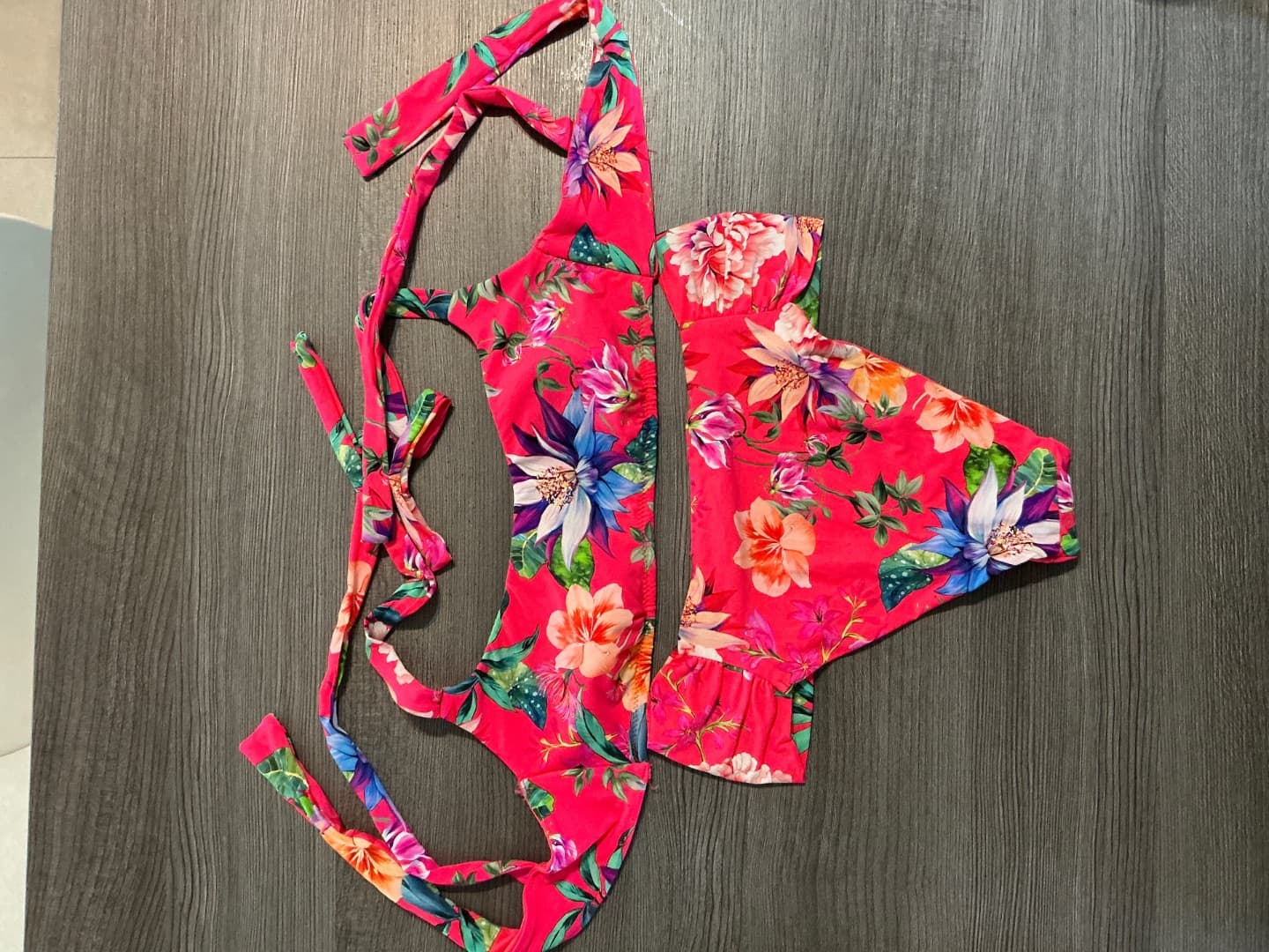 Women's Pink Floral Bikini Set - Image 1 of 1