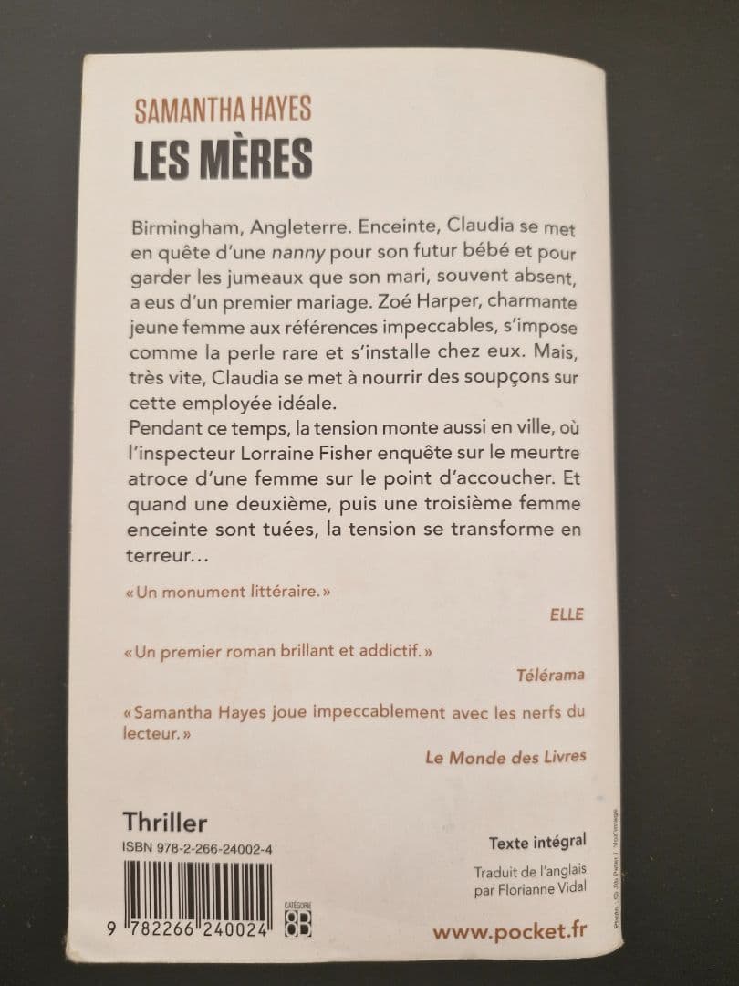 Les Mères - Samantha Hayes (Pocket Paperback) thumbnail 2