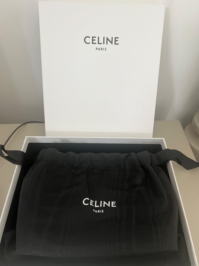 Céline Triomphe Canvas Envelope Clutch Brown thumbnail 5