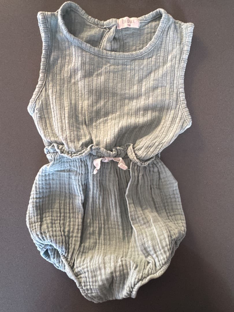 Buho Muslin Romper Green 24M - Image 1 of 2