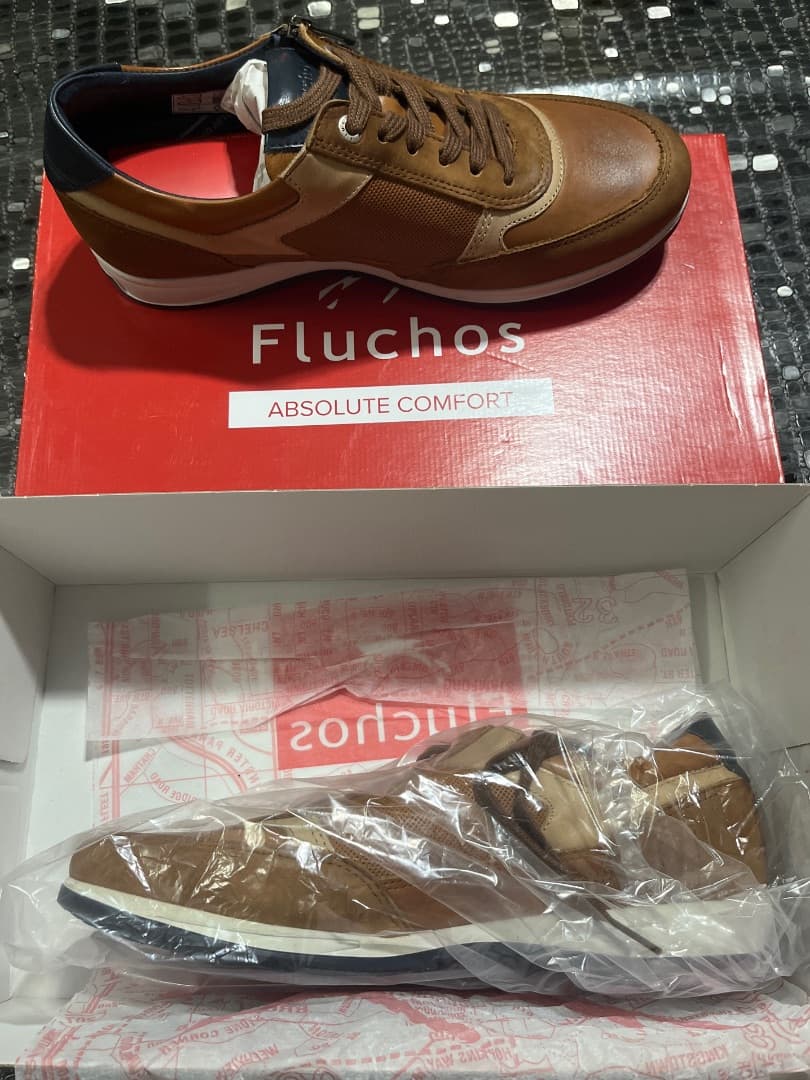 Fluchos Daniel F1288 Brown Leather Shoes Size 40 - Image 1 of 3