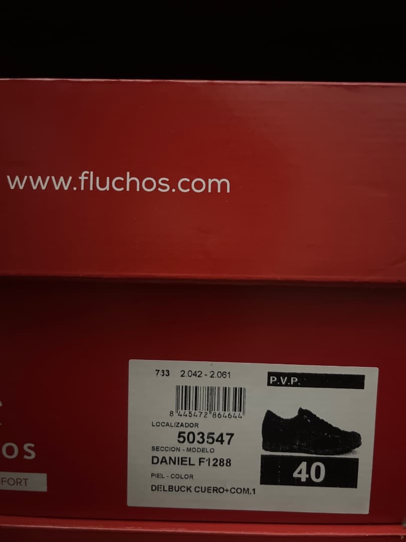 Fluchos Daniel F1288 Brown Leather Shoes Size 40 thumbnail 3