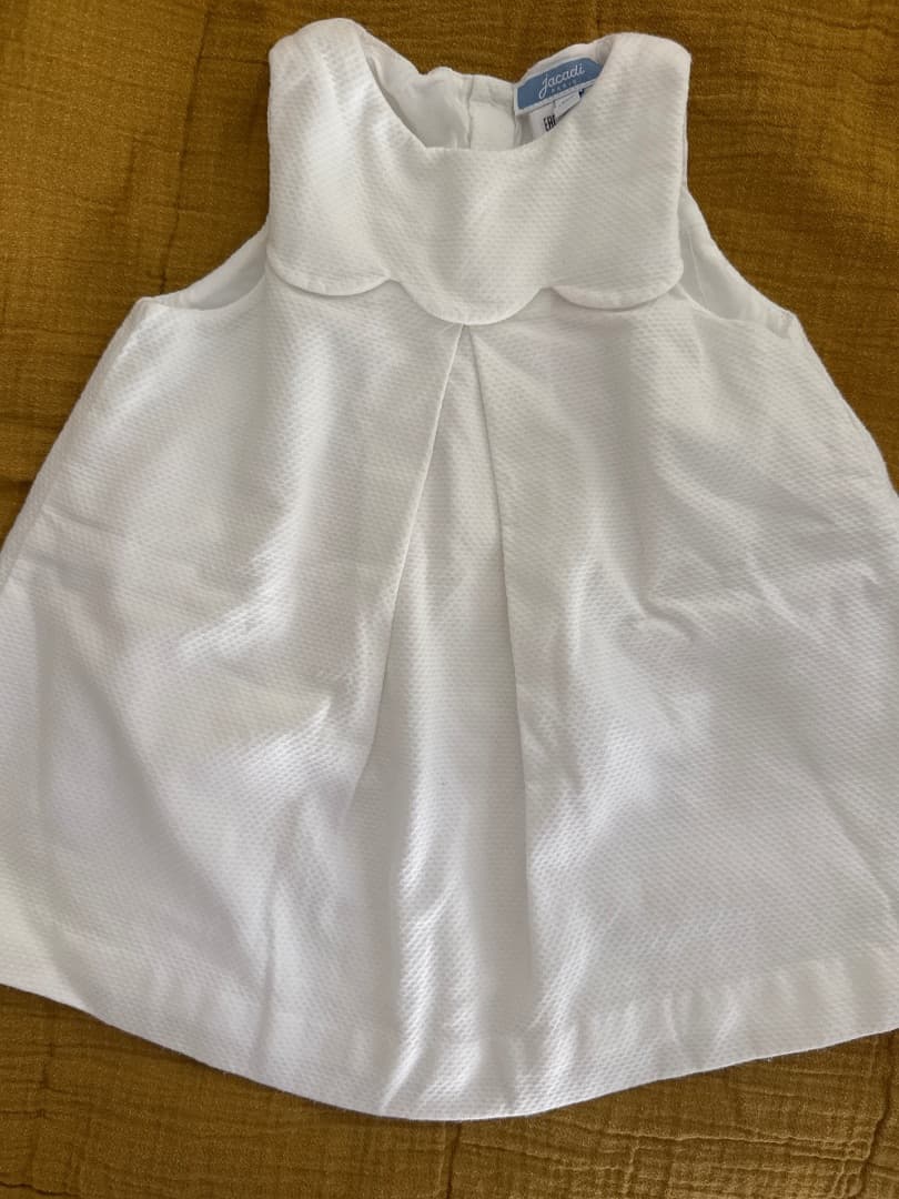 Jacadi White Dress 12 Months - Image 1 of 3