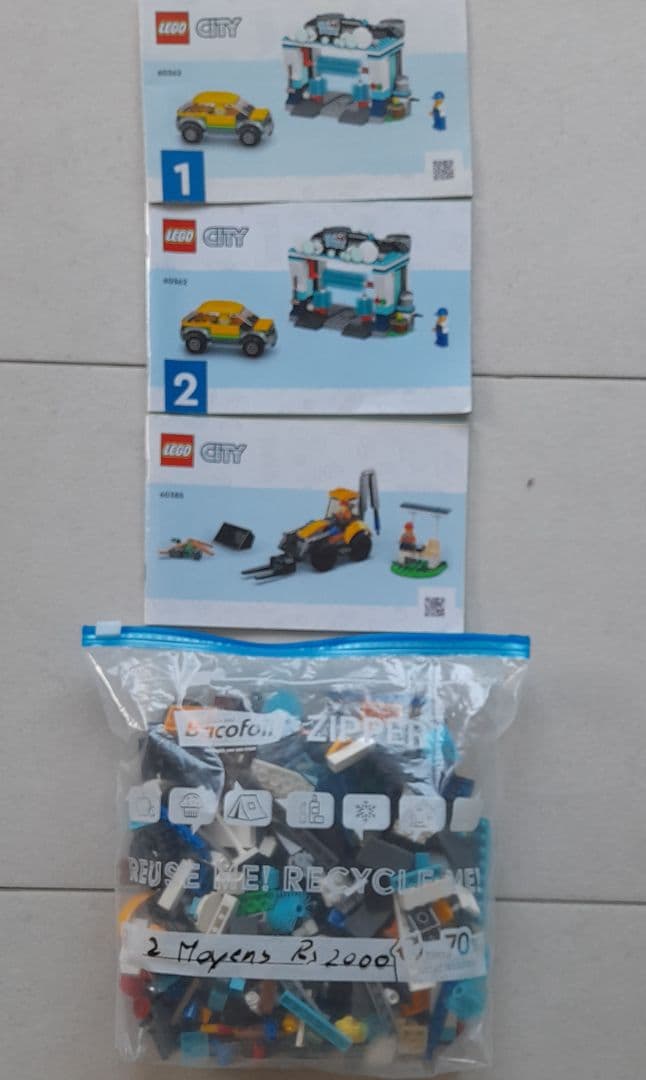 LEGO City 60320 Car Wash & 60323 Construction Loader 2 Sets - Image 1 of 1