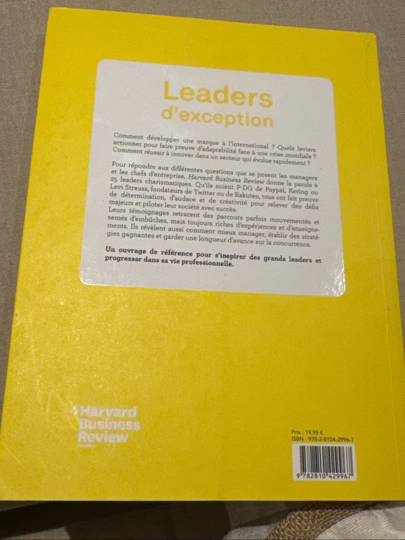 Leaders d'exception - Harvard Business Review Book thumbnail 2