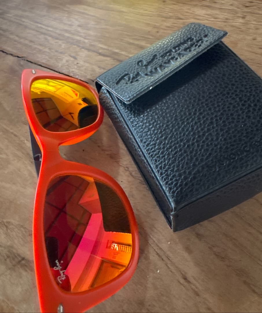 Ray-Ban Wayfarer Foldable Sunglasses Orange - Image 1 of 4