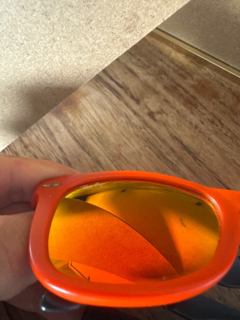 Ray-Ban Wayfarer Foldable Sunglasses Orange thumbnail 3