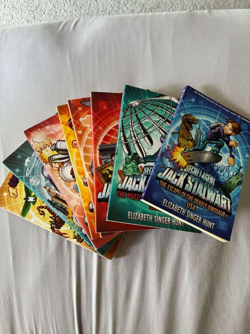 Secret Agent Jack Stalwart - 7 Book Collection by Elizabeth Singer Hunt - Image 1 of 4