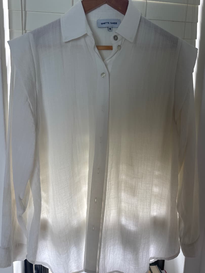 Ginette Garde White Shirt Size M - Image 1 of 5