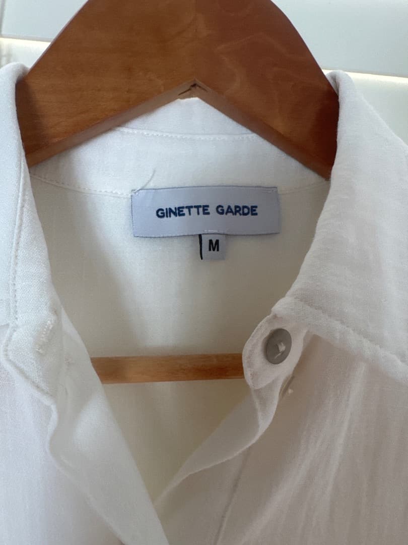 Ginette Garde White Shirt Size M thumbnail 3