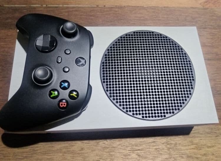 Xbox for sale with brand new black controller  . Haven't use for over 7 months - Image 1 of 1