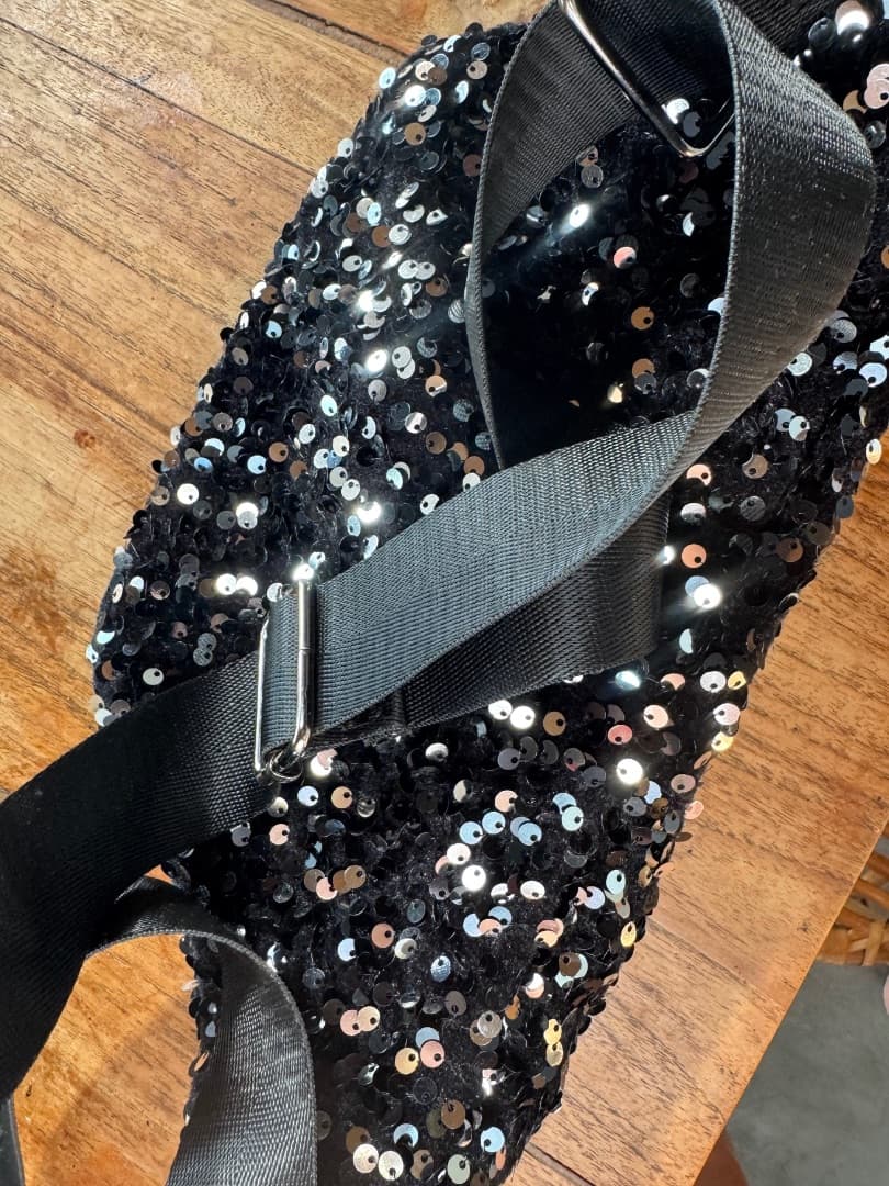 Promod Black Sequin Fanny Pack thumbnail 4