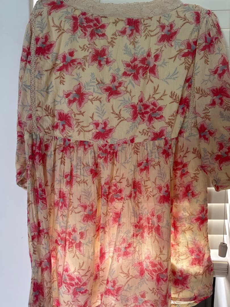 Louise Misha Floral Lace Tunic Size 38 thumbnail 4