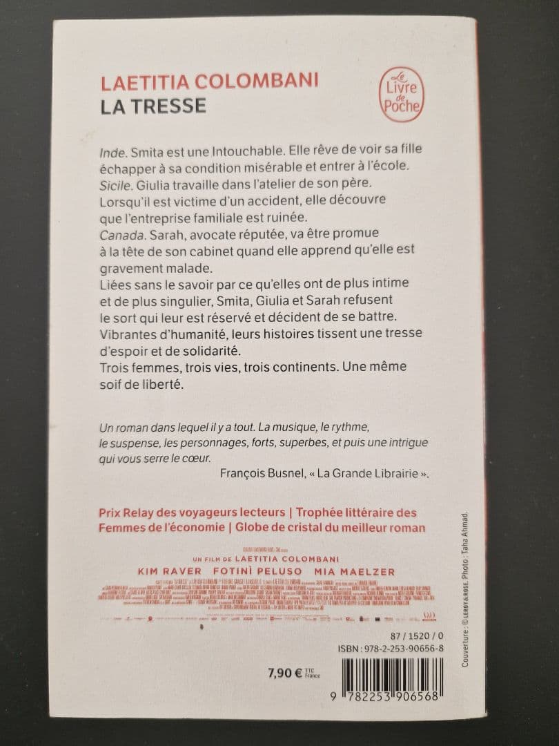 La Tresse - Laetitia Colombani (Le Livre de Poche) thumbnail 2