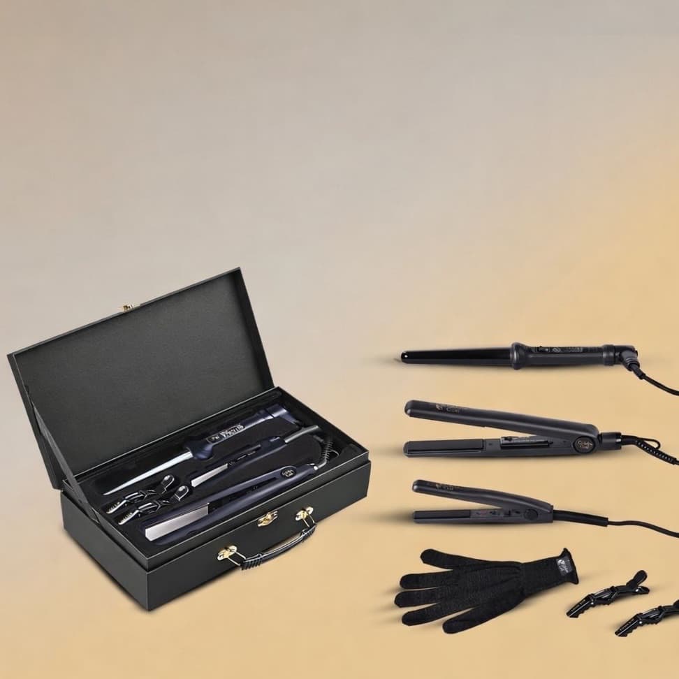 Golden curl straightener set - Image 1 of 4
