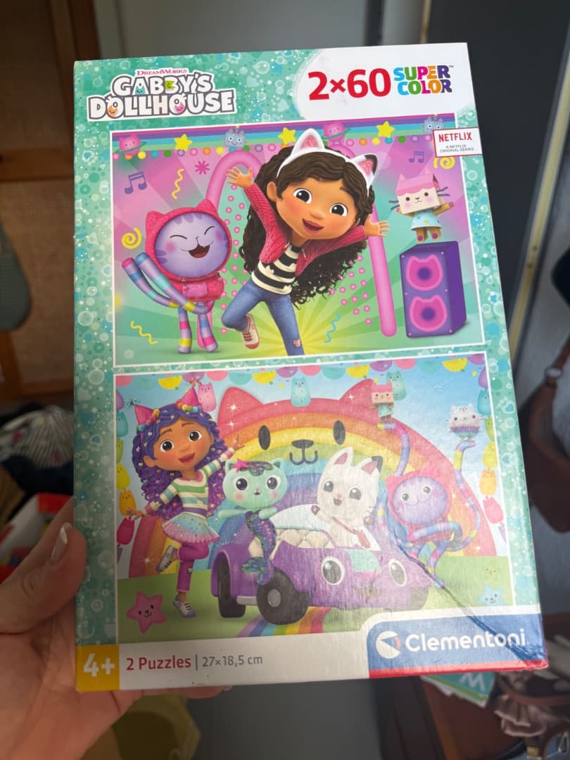 Clementoni Gabby's Dollhouse 2x60 Piece Puzzle - Image 1 of 1