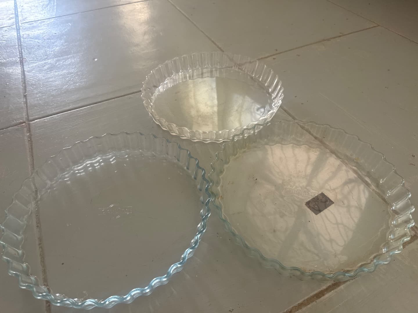 Arcopal Glass Tart Dishes Set of 3 - Image 1 of 1