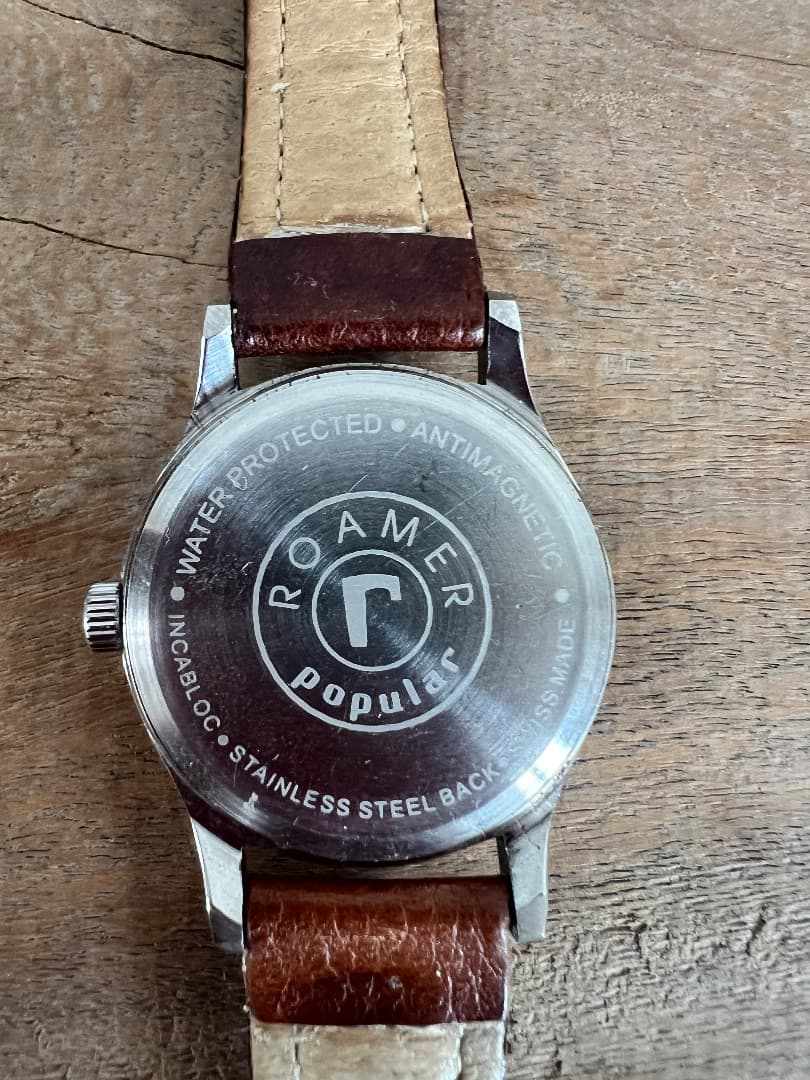 Romar Popular 17 Jewels Swiss Made Black Dial Men's Watch thumbnail 3