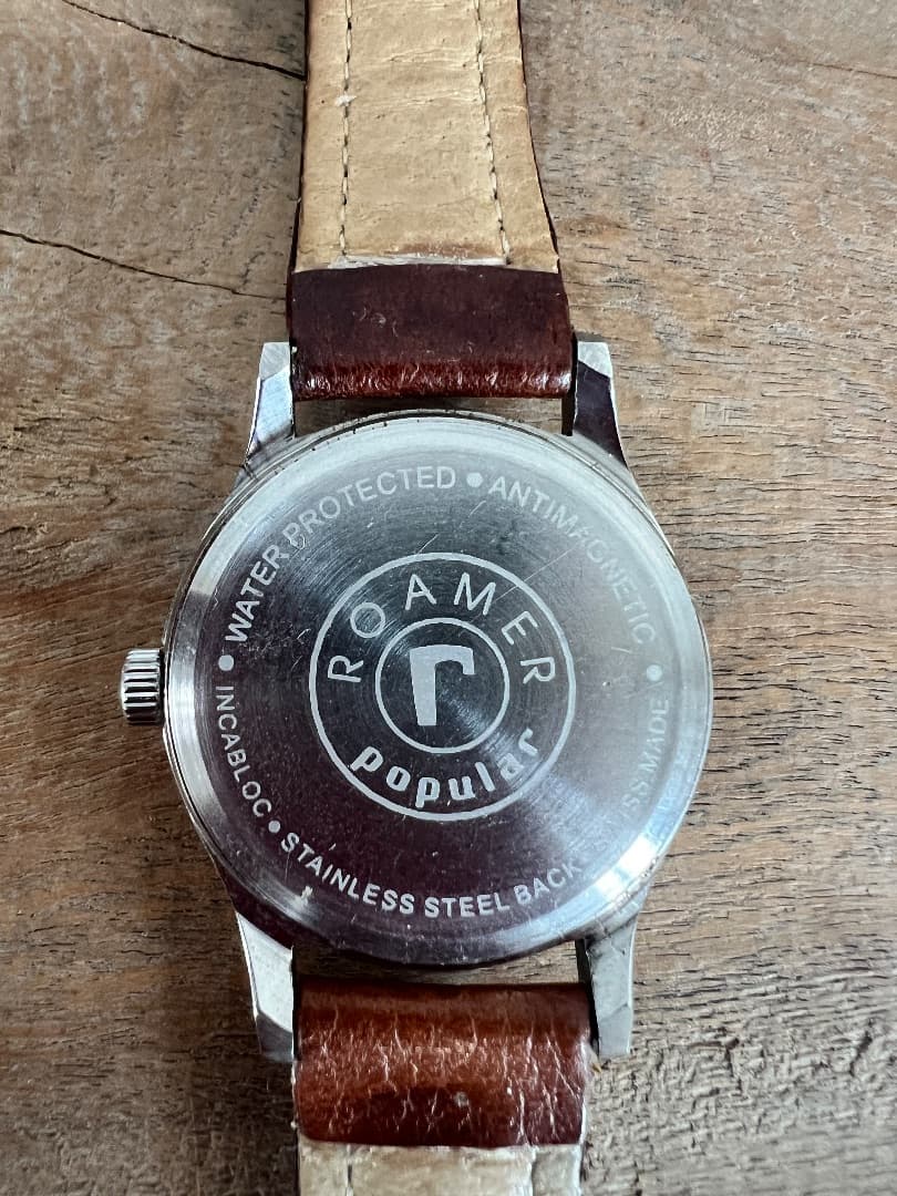 Romar Popular 17 Jewels Swiss Made Black Dial Men's Watch thumbnail 5