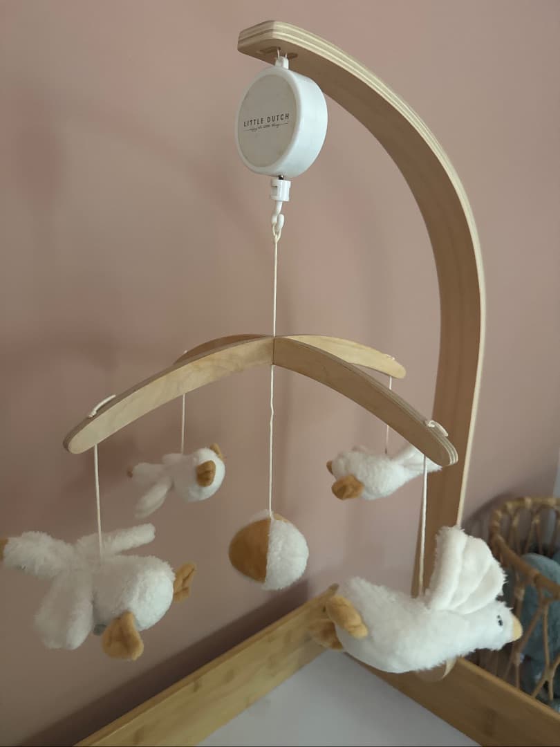 Little Dutch Musical Mobile - White & Wood