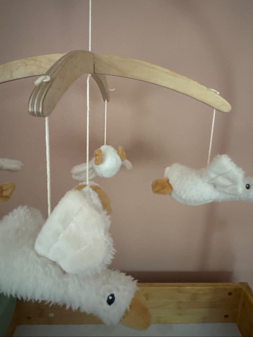 Little Dutch Musical Mobile - White & Wood thumbnail 3