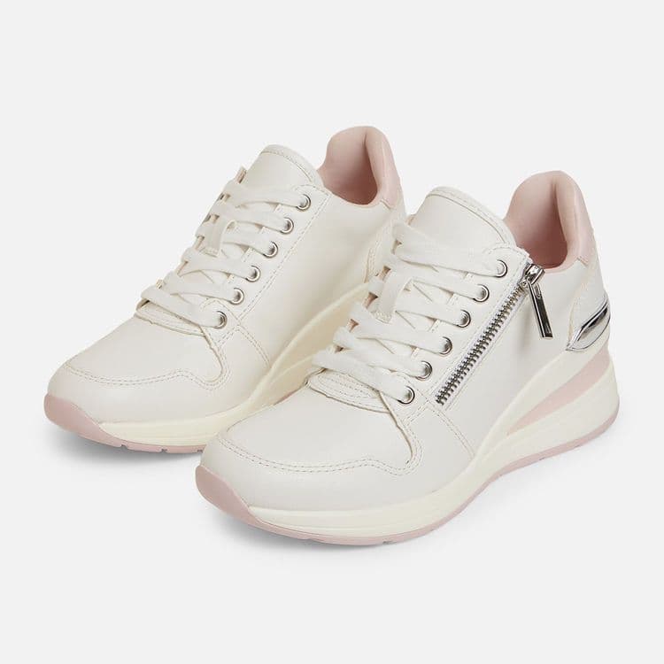 ALDO Adwiwiah White Pink Sneakers Size 41 thumbnail 4
