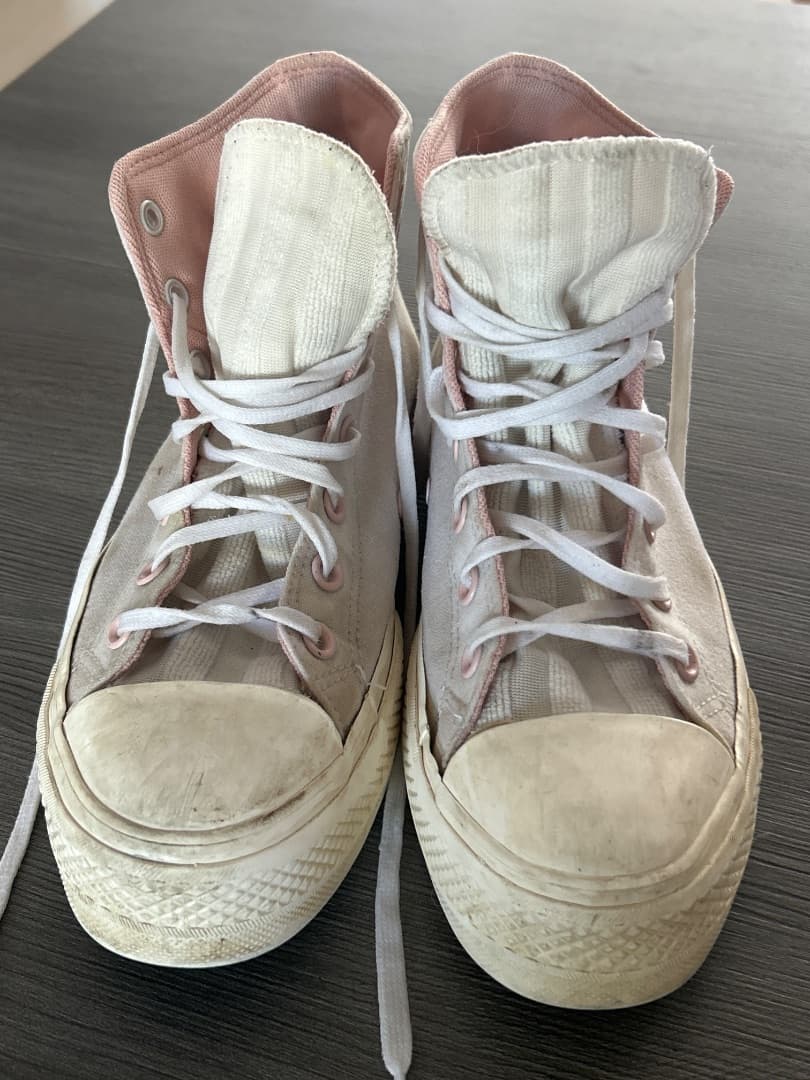 Converse All Star High Top Pink and White Size 39 - Image 1 of 3
