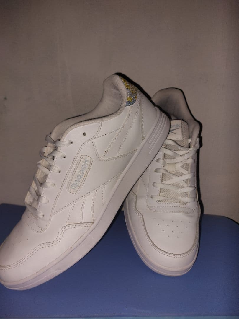 Reebok Court Advance "White" with Floral Pattern Sneakers - Image 1 of 5