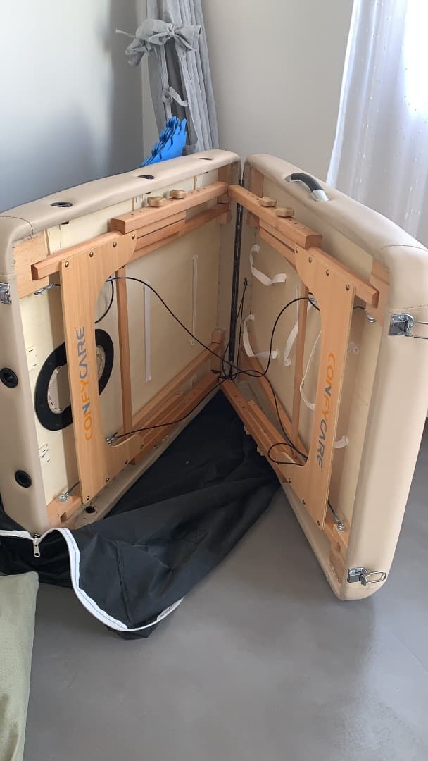 Confy Care Portable Massage Table Beige with Accessories thumbnail 2